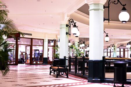 an European shopping center insideのeditorial素材