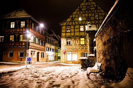 Night scenes of Bamberg in Germanyのeditorial素材