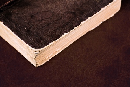 close up shot of a old bookの写真素材