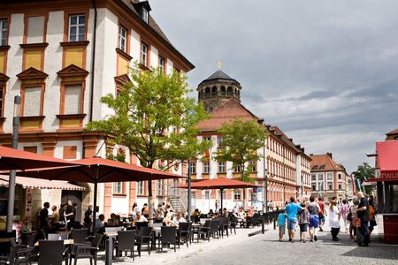 BAYREUT, GERMANY - JULY 28: City during the Richard-Wagner-Festival in Bayreut, Germany on July 28, 2012.のeditorial素材