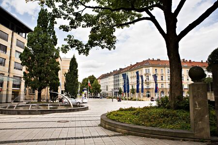 BAYREUT, GERMANY - JULY 28: City during the Richard-Wagner-Festival in Bayreut, Germany on July 28, 2012.のeditorial素材