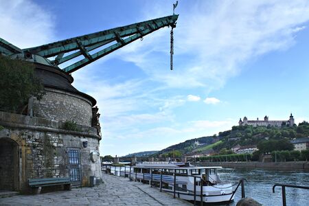 The Wuerzburg town in Germany, Europe. Residence and Streets.のeditorial素材