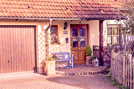 a rural house near Coburg in Germanyのeditorial素材