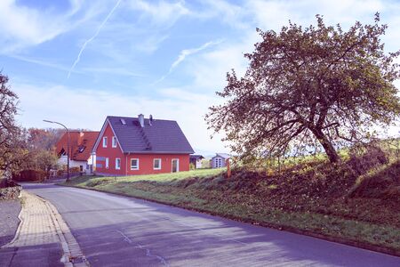 COBURG, BAVARIA, GERMANY - CIRCA NOVEMBER, 2014: Rural lansdscape near Coburg in Germanyのeditorial素材