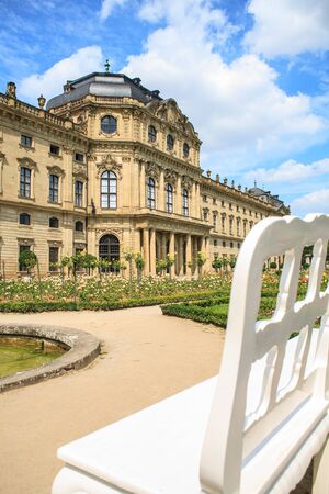 WUERZBURG, BAVARIA, GERMANY - CIRCA AUGUST, 2009:  Wuerzburg Residence with the Court Gardens and Residence Squareのeditorial素材
