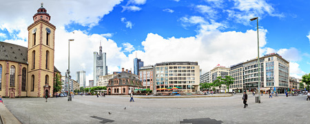 FRANKFURT ON THE MAIN, GERMANY - CIRCA JUNE, 2016: The Hauptwache-Square of Frankfurt on the Main, Germanyのeditorial素材