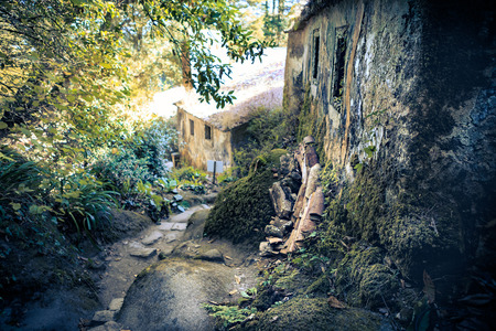 SINTRA, PORTUGAL - CIRCA OCTOBER, 2016: The Convent of the Capuchos alias Convento dos Capuchos in Sintra, Portugalのeditorial素材