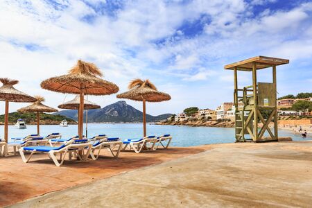 MALLORCA, BALEARIC ISLANDS, SPAIN - CIRCA MAI, 2016: Cala es Conills cove on Mallorca Island, the Balearic Islands in the Mediterranean Sea, Spainのeditorial素材