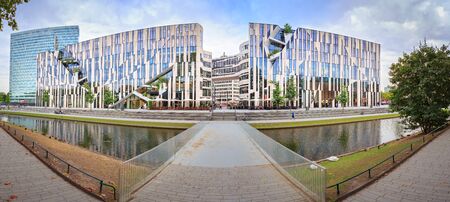 DUSSELDORF, GERMANY - CIRCA SEPTEMBER, 2016: The Koe-Bogen Mall of Dusseldorf town in Germany.のeditorial素材