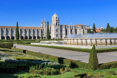 Jeronimos Monastery aliasMosteiro dos Jeronimos in Belem near Lisbon, Portugalのeditorial素材
