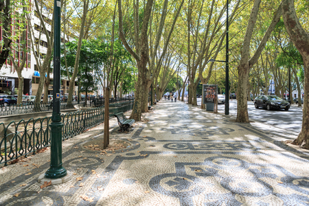 LISBON, PORTUGAL - CIRCA OCTOBER, 2016:  Streets of Lisbon town, Portugal.のeditorial素材