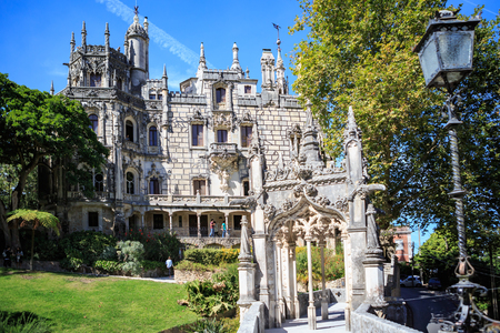 SINTRA, PORTUGAL - CIRCA OCTOBER, 2016:  The Quinta da Regaleira residence in Sintra, Portugalのeditorial素材