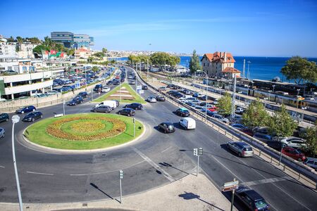 CASCAIS, PORTUGAL - CIRCA OKTOBER 2016: The streets of Cascais, Portugalのeditorial素材