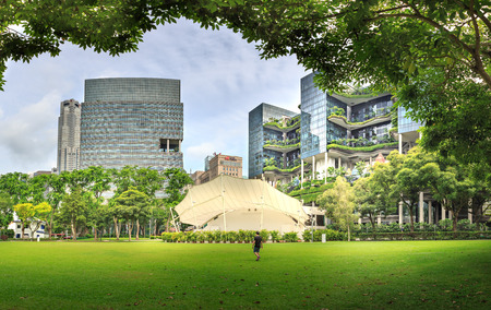 SINGAPORE, SINGAPORE - CIRCA SEPTEMBER, 2017:  Streets of Singapore town, Singapore.のeditorial素材