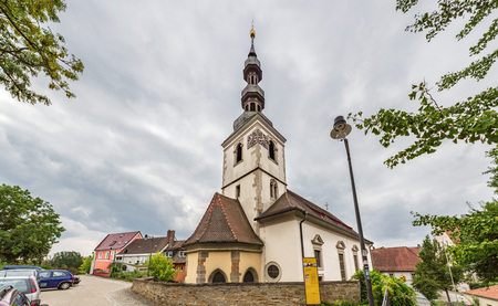SCHWEINFURT, GERMANY - CIRCA AUGUST, 2018:  The St.Salvador church of Schweinfurt in Germanyのeditorial素材