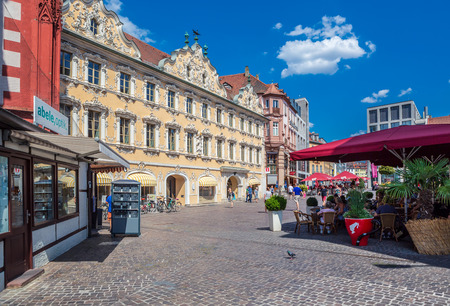 WUERZBURG, GERMANY - CIRCA AUGUST, 2018:  The Marienkapelle Church and Marktplatz of Wuerzburg in Germanyのeditorial素材