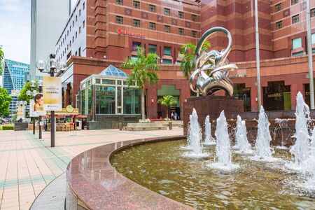 SINGAPORE, SINGAPORE - CIRCA SEPTEMBER, 2017:  Orchard Road in Singapore town, Singapore.のeditorial素材