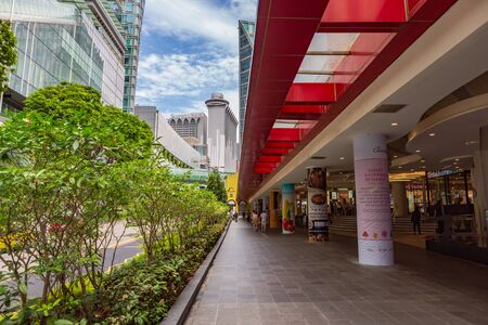 SINGAPORE, SINGAPORE - CIRCA SEPTEMBER, 2017:  Orchard Road in Singapore town, Singapore.のeditorial素材