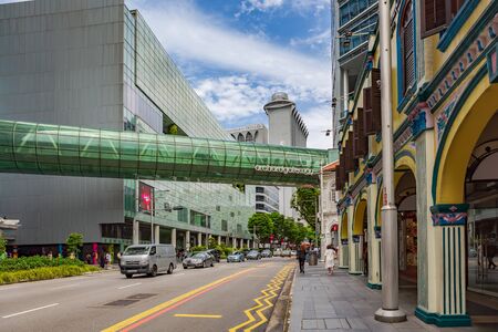 SINGAPORE, SINGAPORE - CIRCA SEPTEMBER, 2017:  Orchard Road in Singapore town, Singapore.