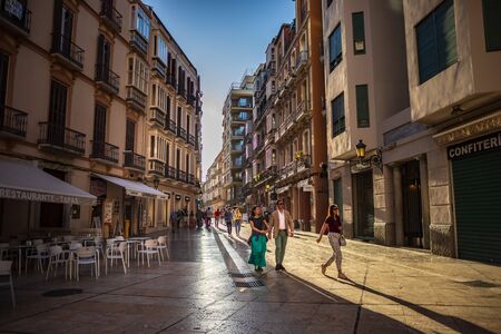 MALAGA, COSTA DEL SOL, SPAIN - CIRCA MAI, 2019:  The townscape of Malaga on the Costa del Sol in Andalusia, Spainのeditorial素材