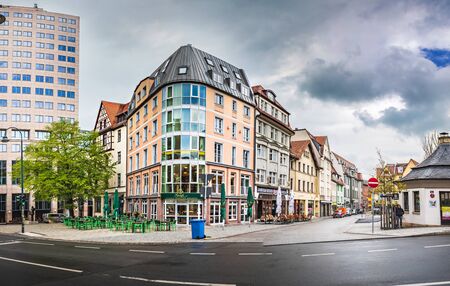 JENA, GERMANY - CIRCA APRIL, 2019: Johannisplatz of Jena in Thuringia, Germanyのeditorial素材