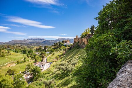 Townscape of Ronda in Andalusia, Spainの写真素材