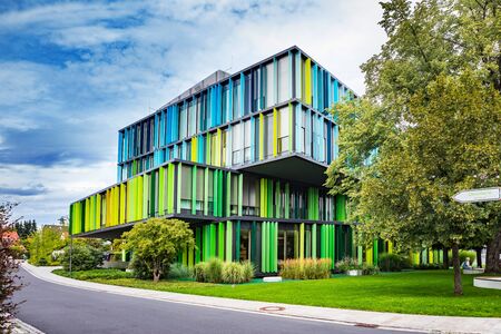BAD RODACH, GERMANY - CIRCA AUGUST, 2019: The HABA Headquarter building in Bad Rodach, Bavaria, Germanyのeditorial素材