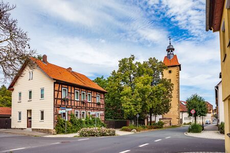 BAD RODACH, GERMANY - CIRCA AUGUST, 2019: Townscape of Bad Rodach, Bavaria, Germanyのeditorial素材