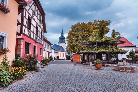 ISLING, GERMANY - CIRCA APRIL, 2019: The Islinger Tanzlinde in Isling near Lichtenfels in Bavaria, Germanyのeditorial素材