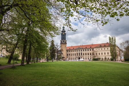 WEIMAR, GERMANY - CIRCA APRIL, 2019: Townscape of Weimar in Thuringia, Germanyのeditorial素材
