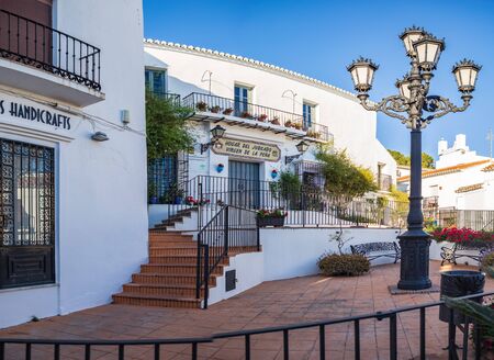 MIJAS, ANDALUSIA, SPAIN - CIRCA MAI, 2019:  The townscape of Mijas on Costa del Sol in Andalusia, Spainのeditorial素材