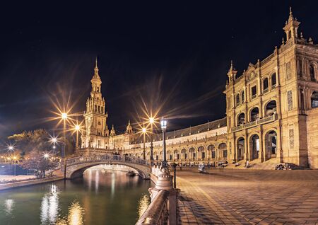 SEVILLA, SPAIN - CIRCA OCTOBER, 2019:  The Plaza de Espana of Sevilla town in Andalusia, Spain