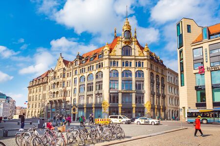 LEIPZIG, GERMANY - CIRCA MARCH, 2018:  The city scape of Leipzig town in Germanyのeditorial素材