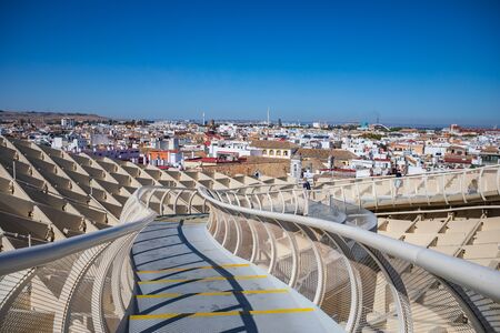 SEVILLA, SPAIN - CIRCA OCTOBER, 2019:  The Metropol Parasol of Sevilla in Andalusia, Spainのeditorial素材