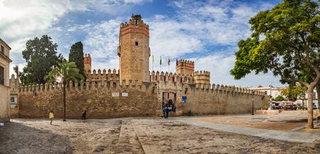 EL PUERTO DE SANTA MARIA, SPAIN - CIRCA OCTOBER, 2019:  Castillo de San Marcos of El Puerto de Santa Maria town in Andalusia, Spainのeditorial素材