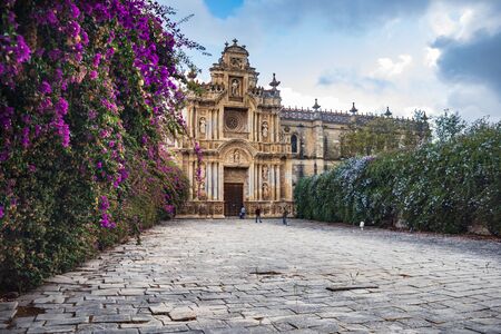 JEREZ DE LA FRONTERA, SPAIN - CIRCA NOVEMBER, 2019:  The Monasterio de la Cartuja de Santa Maria of...