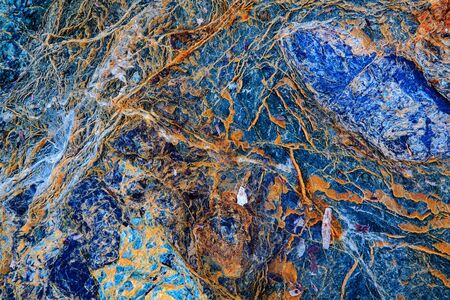 close up of an old and cracked stone texture