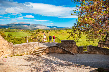 RONDA, SPAIN - CIRCA MAI, 2019:  The townscape of Ronda in Andalusia, Spainのeditorial素材