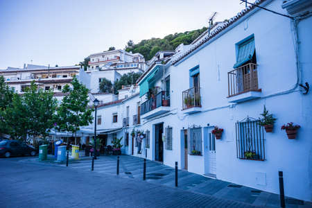MIJAS, ANDALUSIA, SPAIN - CIRCA MAI, 2019:  The townscape of Mijas on Costa del Sol in Andalusia, Spainのeditorial素材