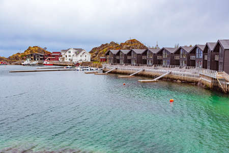 The landscape view of Senja Island near Hamn in Norway