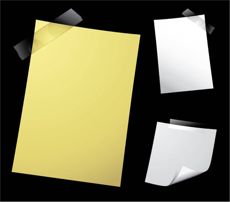 Various vector note paper for textのイラスト素材