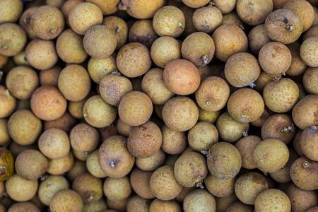 Longan fruit the asian lychee on the market
