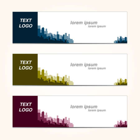 Set of modern abstract banner background design.のイラスト素材