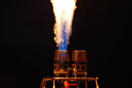 bright white fire of a balloon