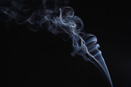 blue smoke turns on black 