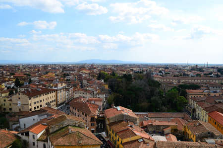 Pisa view from aboveの写真素材