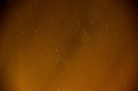 short stellar orbits in the skyの写真素材