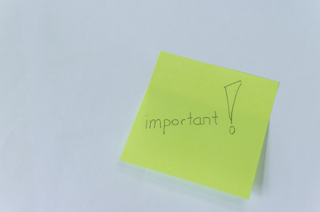 note with important