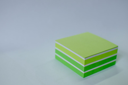 notes block with white background