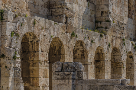 arches in athens greeceの写真素材
